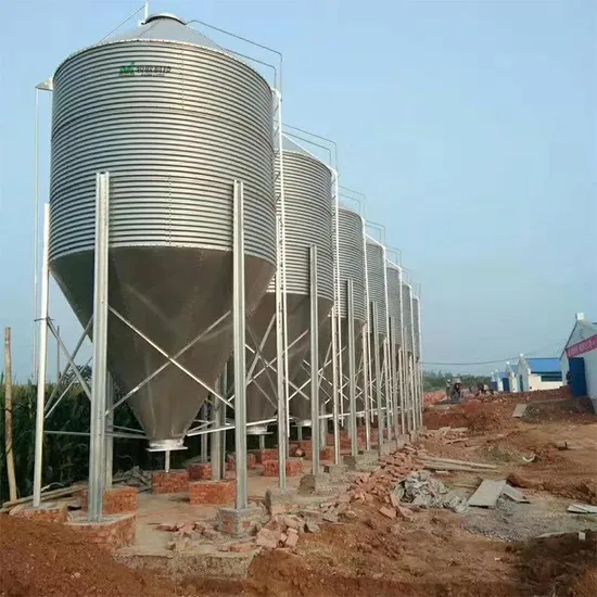 200-Ton Galvanized Steel Grain Feed Storage Silo