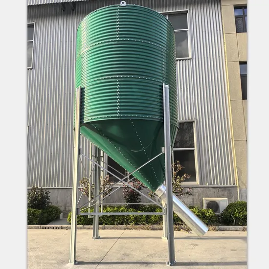 275g Hot-Dip Galvanized 7.2t Poultry Feed Storage Silo